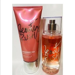 Victoria secret beauty rush strawberry fizz set